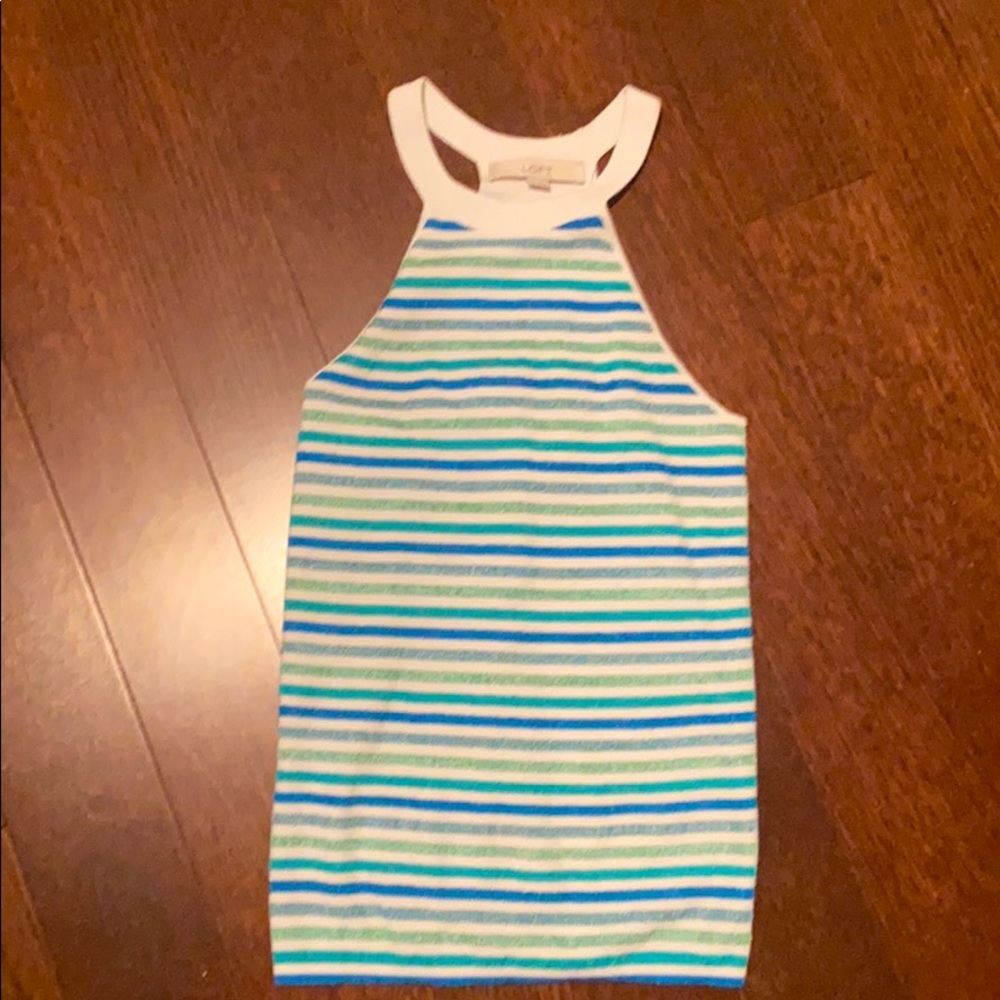 NWOT Stripped halter/tank top